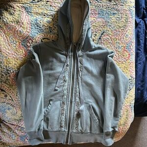 Circa 2010 zip up Sherpa sweat shirt jacket